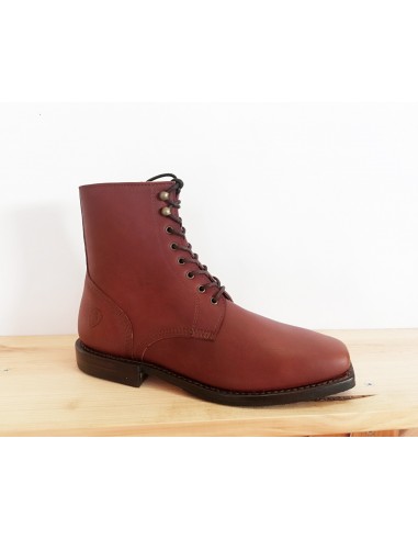 Veal Ankle Boots with Heel Laces