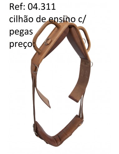 Cilhão de volteio em Couro com Pegas