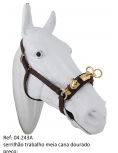 Golden Half-cane Work Cavesson